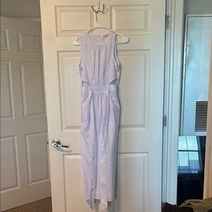 Elegant Lavender Sleeveless Dress